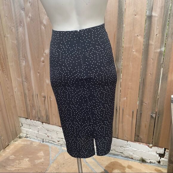 Zara Basic Polka Dot Midi Ruched Skirt Size S - Picture 4 of 12